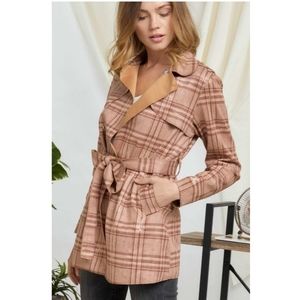 She's All That Rusted Plaid Coat